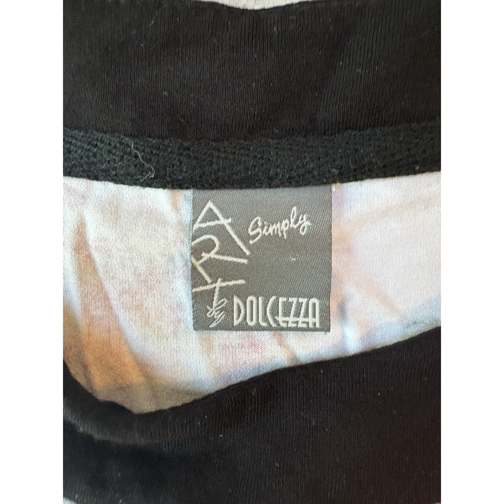 Simply Art by Dolcezza Top Women's XS/S Abstract Floral Art To Wear Artsy Boho - Picture 3 of 5